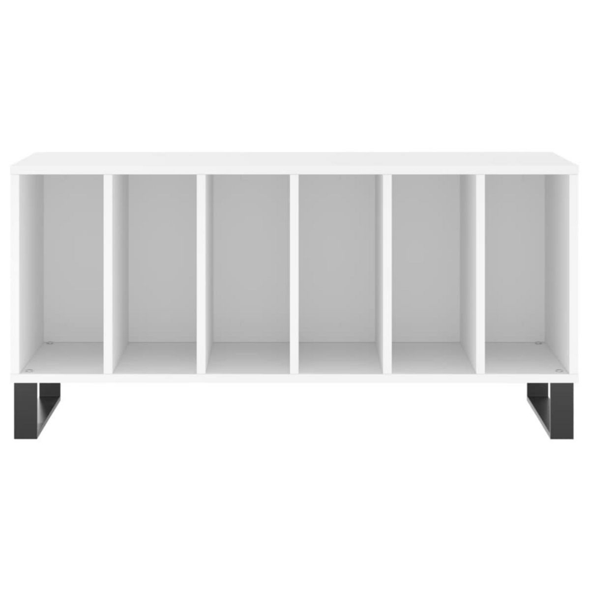 VIDAXL Armoire a disques blanc 100x38x48 cm bois d'ingenierie