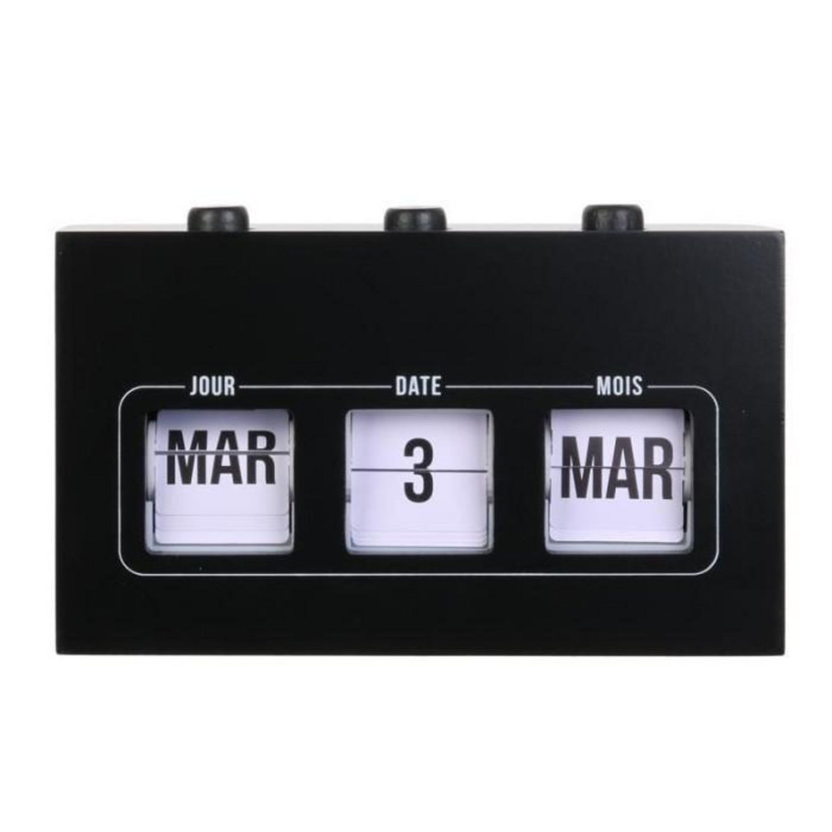 Paris Prix Calendrier Perpétuel  Flip Flap  19cm Noir