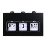 Paris Prix Calendrier Perpétuel  Flip Flap  19cm Noir