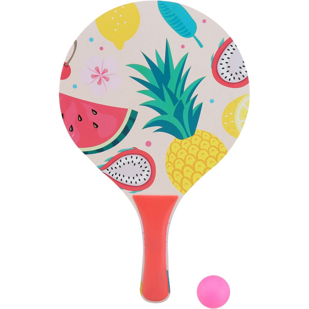 One Two Fun Set raquettes de plage en bois