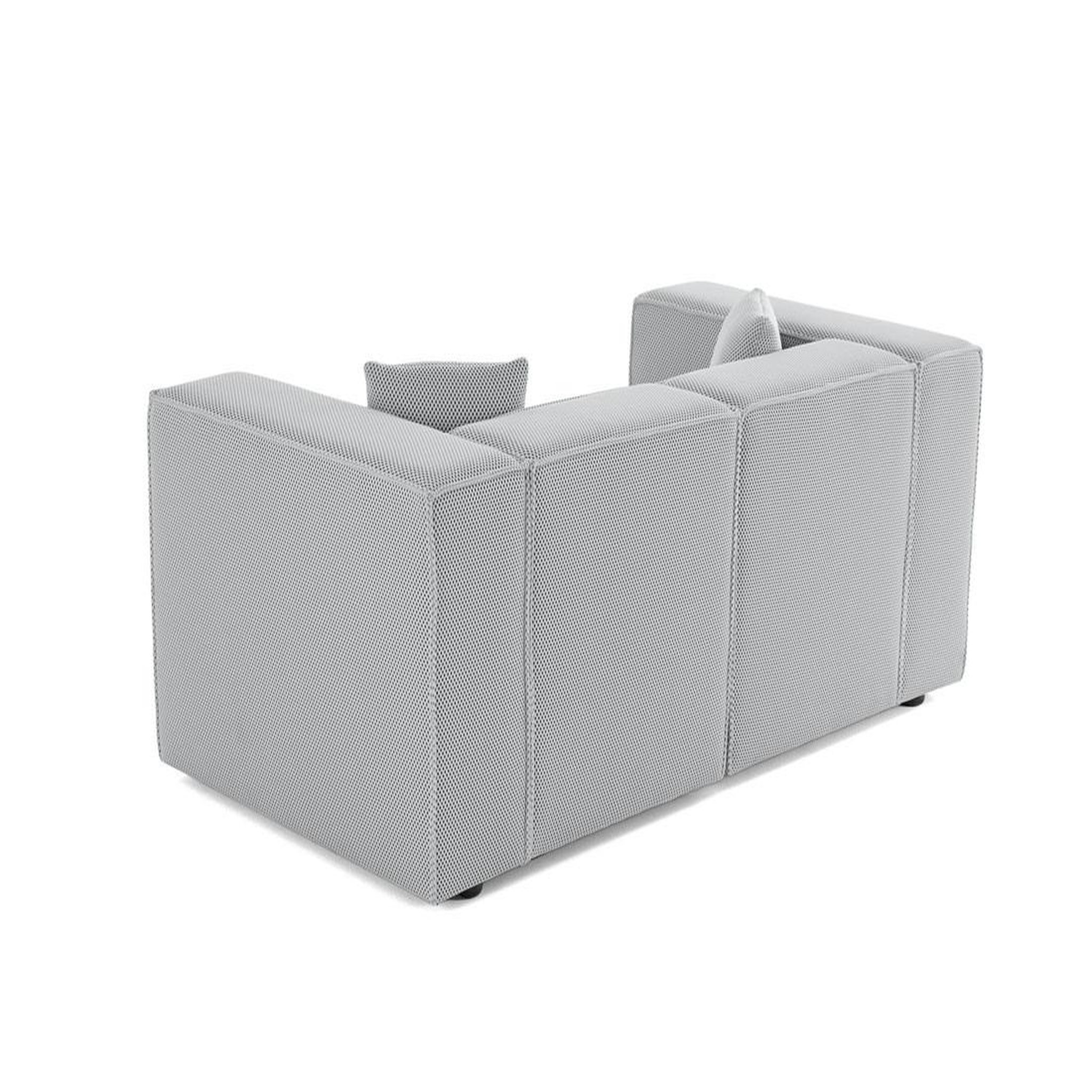 Voir la diapositive 5 : LISA DESIGN Arty - canapé modulable 2 places - en tissu mailles 3d
