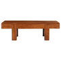 Voir la diapositive 2 : VIDAXL Table basse Bois d'acacia solide avec finition miel 100x50x30cm