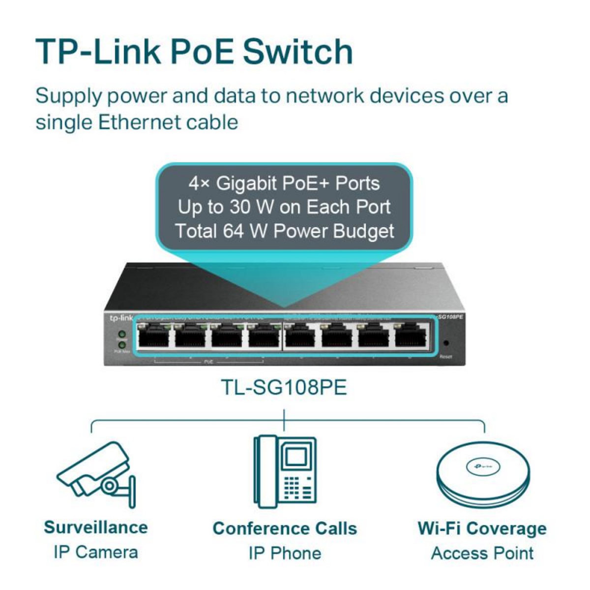 TPLINK Switch TPLINK TL-SG108PE