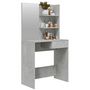 Voir la diapositive 4 : VIDAXL Coiffeuse avec miroir Gris beton 74,5x40x141 cm