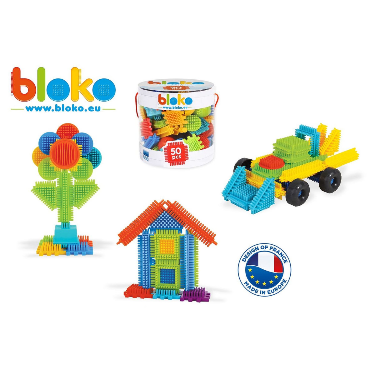 MBI Tube 50 briques de construction Bloko