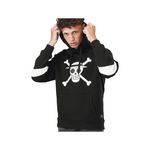 CAPSLAB Sweat à capuche  homme One Piece Skull. Coloris disponibles : Noir