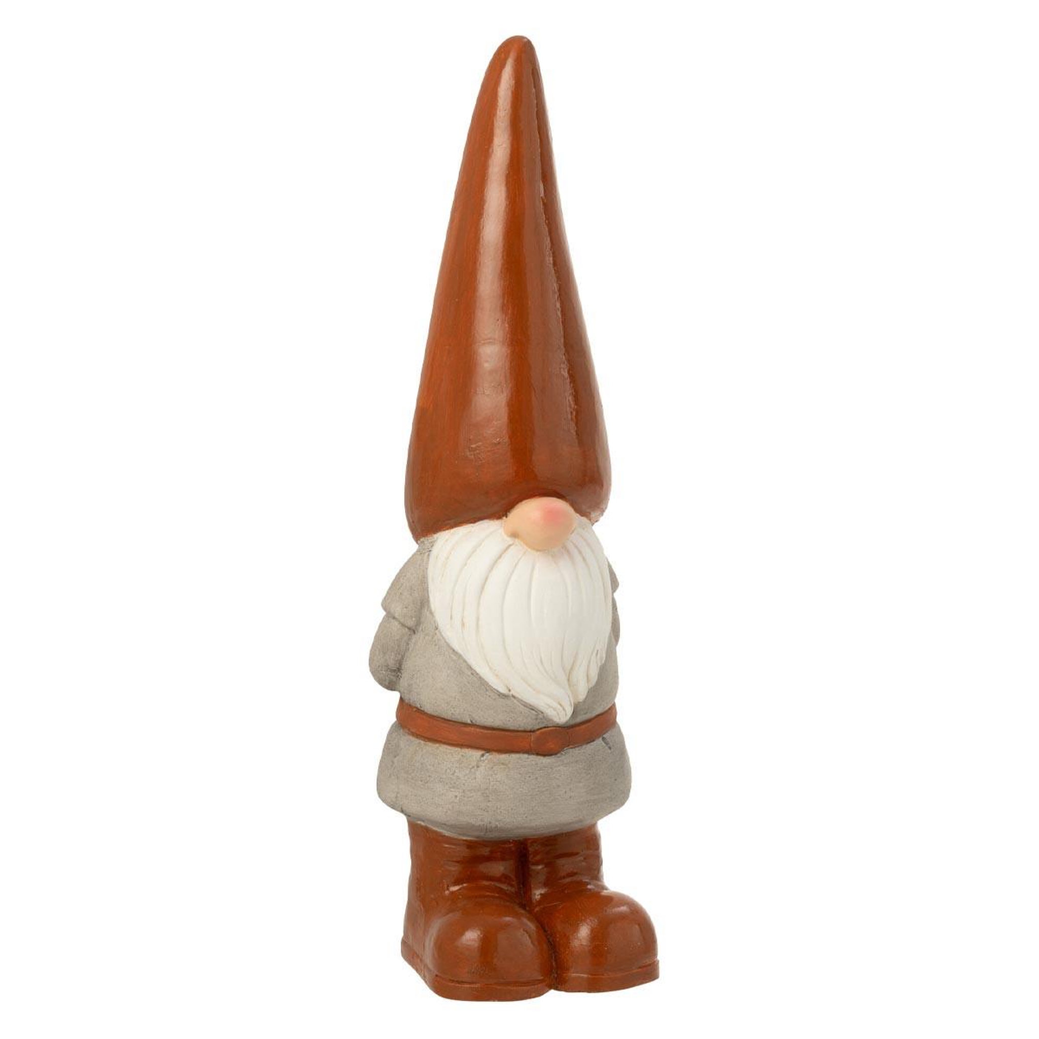 J-LINE Statue lutin extérieur  pasquale  61cm marron
