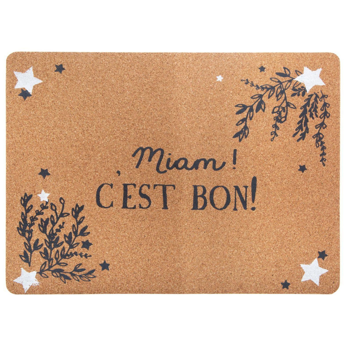 FEERIC LIGHT & CHRISTMAS Set de table de Noël en liège - L. 45 x l. 30 cm - Marron