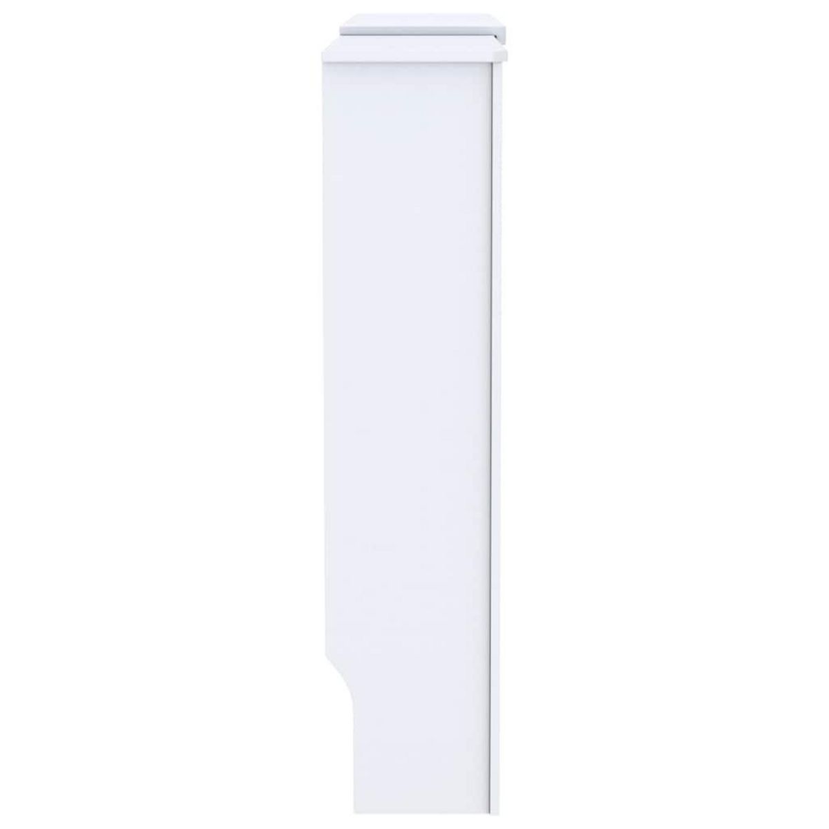 VIDAXL Cache-radiateur MDF Blanc 205 cm