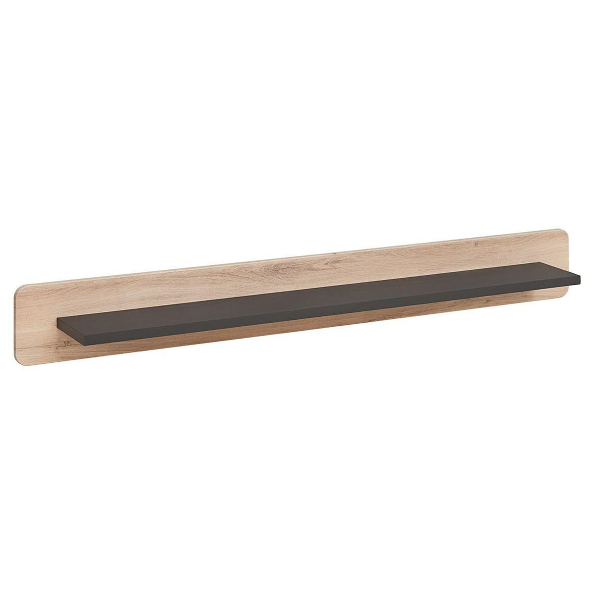 Paris Prix Étagère Murale Design  Round  160cm Anthracite & Naturel