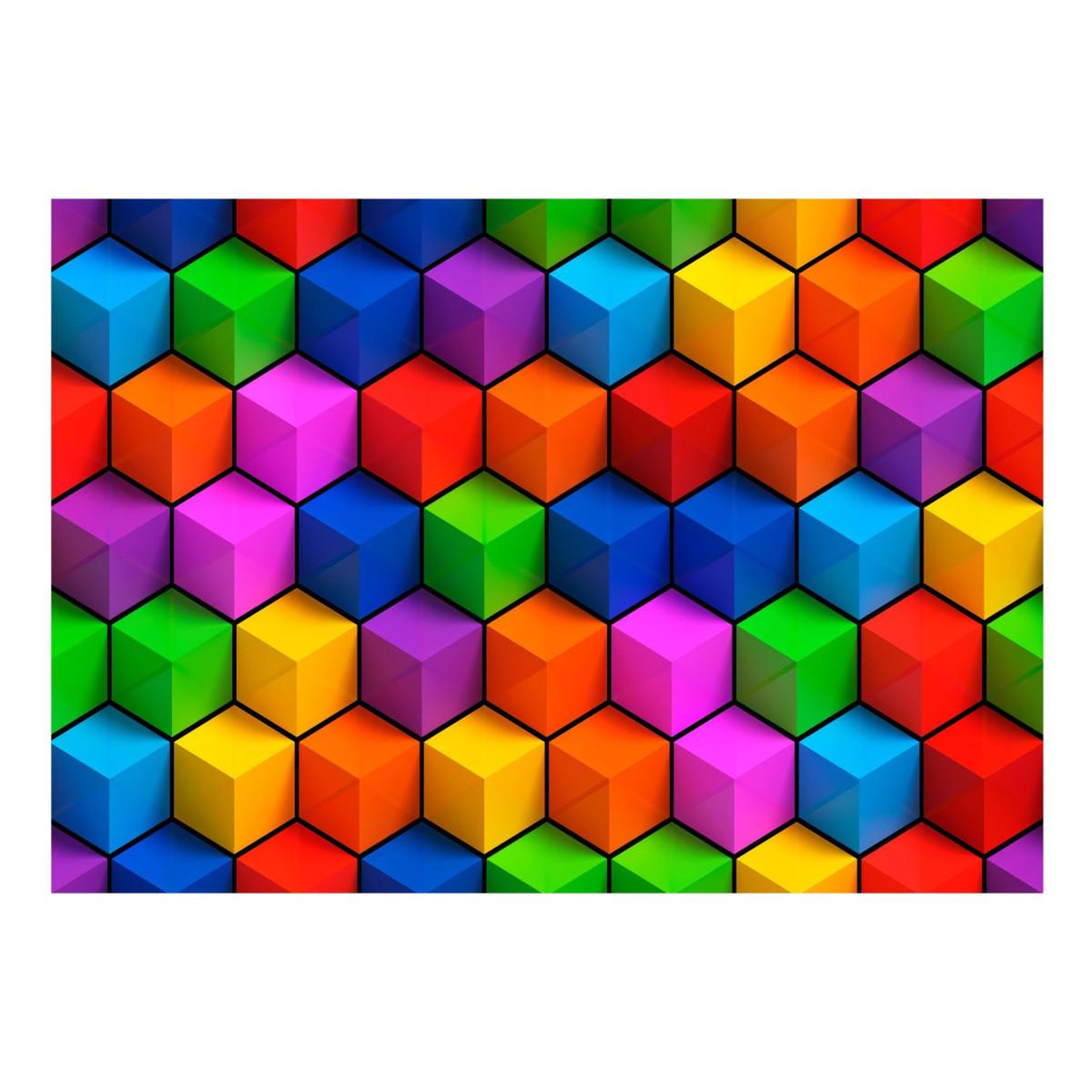 Voir la diapositive 2 : Paris Prix Papier peint  colorful geometric boxes
