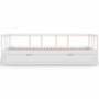 Voir la diapositive 3 : ID MARKET Lit banquette 90 x 190 cm ZOYA convertible 180 x 190 cm blanc avec 1 tiroir de rangement