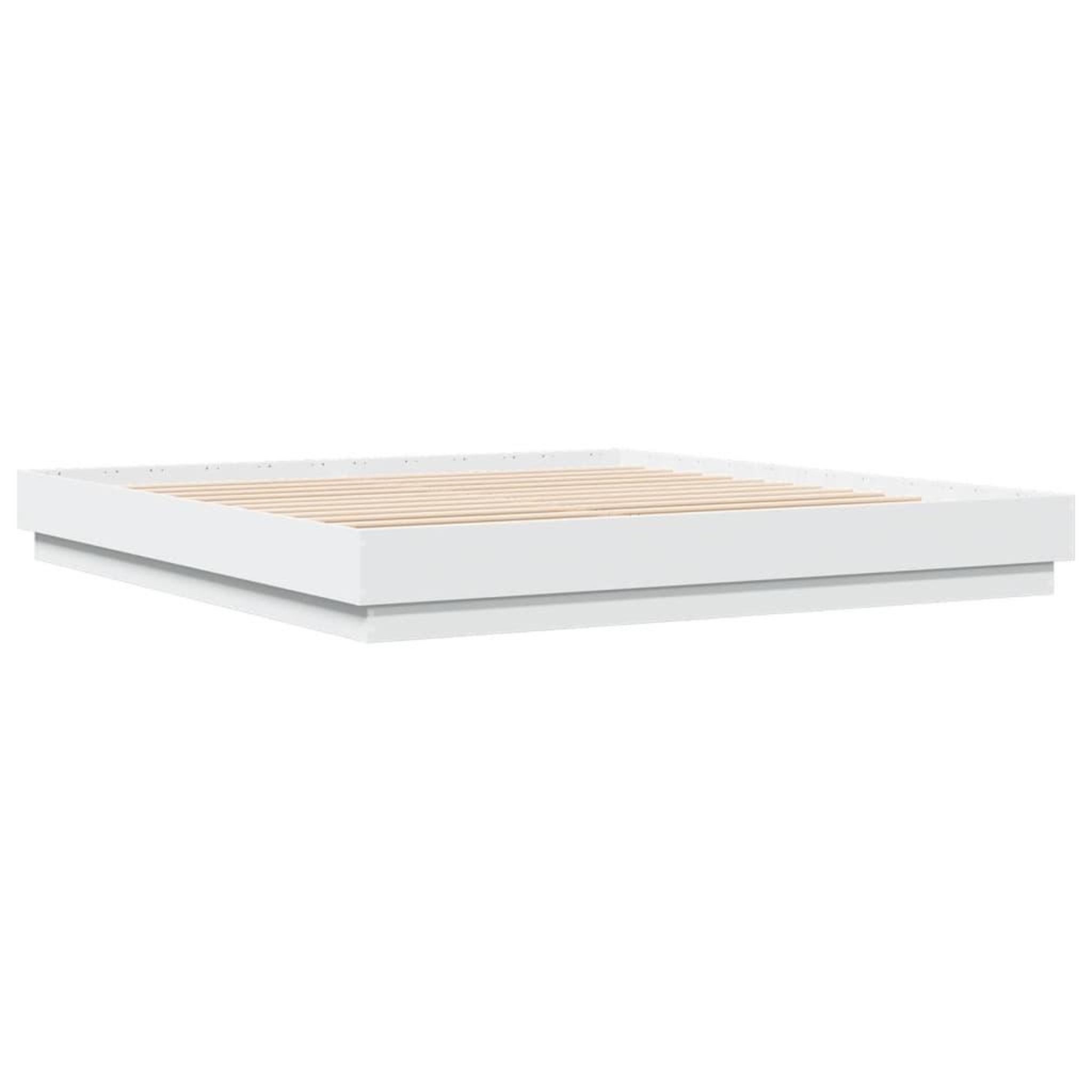 Voir la diapositive 2 : VIDAXL Cadre de lit sans matelas blanc 180x200 cm