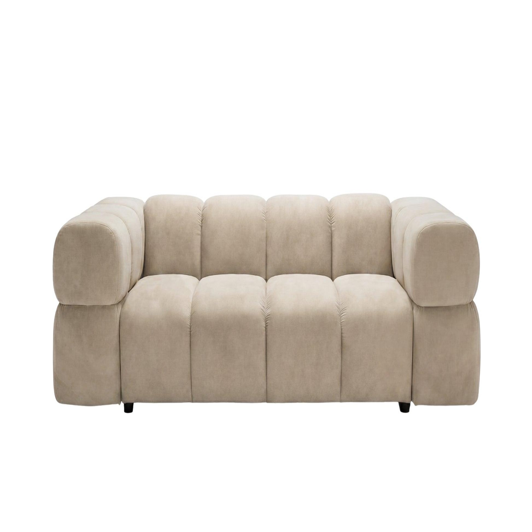 CASANOVA PARIS Gustave - canapé droit velours lisse 3 places. Coloris disponibles : Orange, Gris, Bleu, Marron, Vert, Beige, Rose