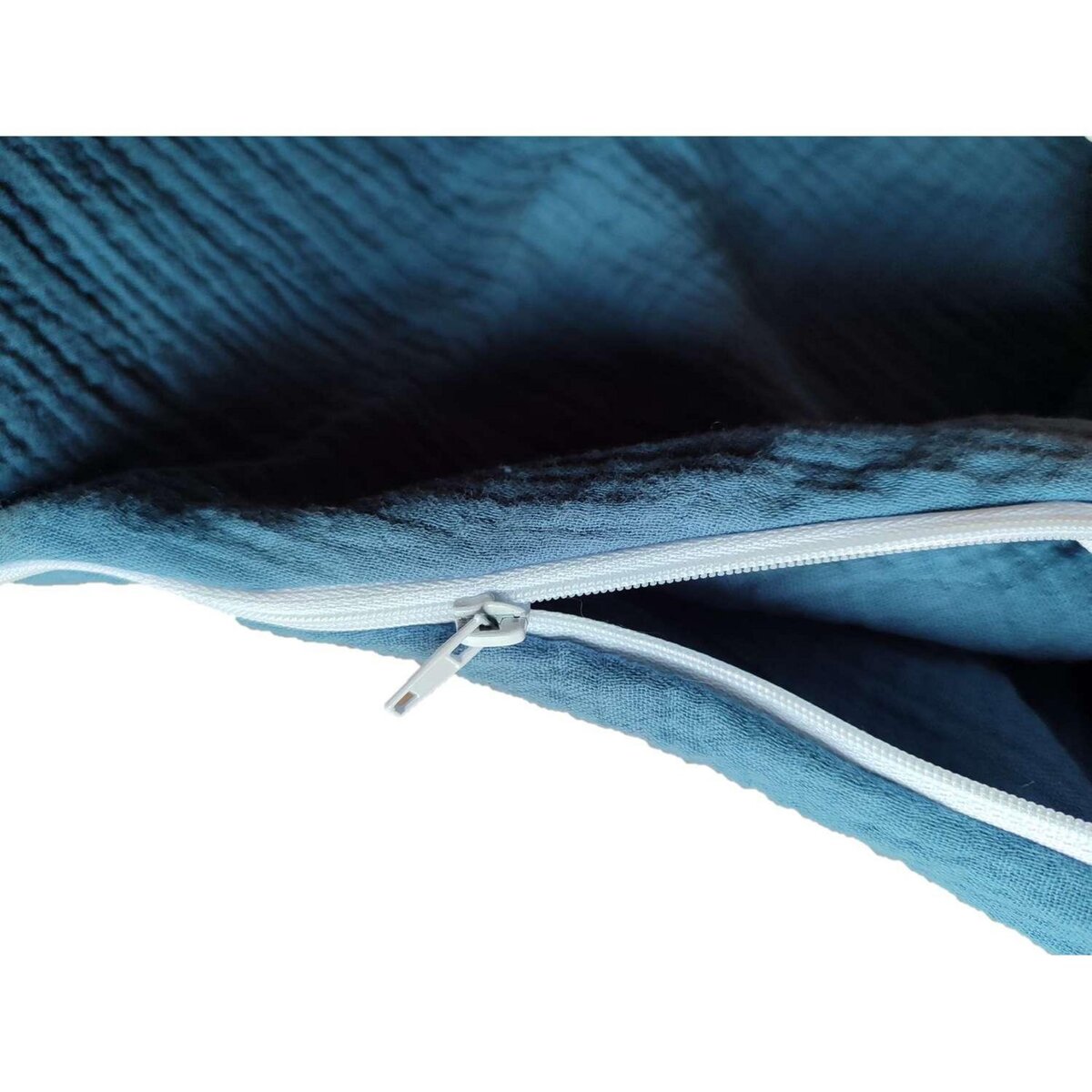 BEBE DOUCEUR Gigoteuse sans manches en gaze de coton - Bleu marine