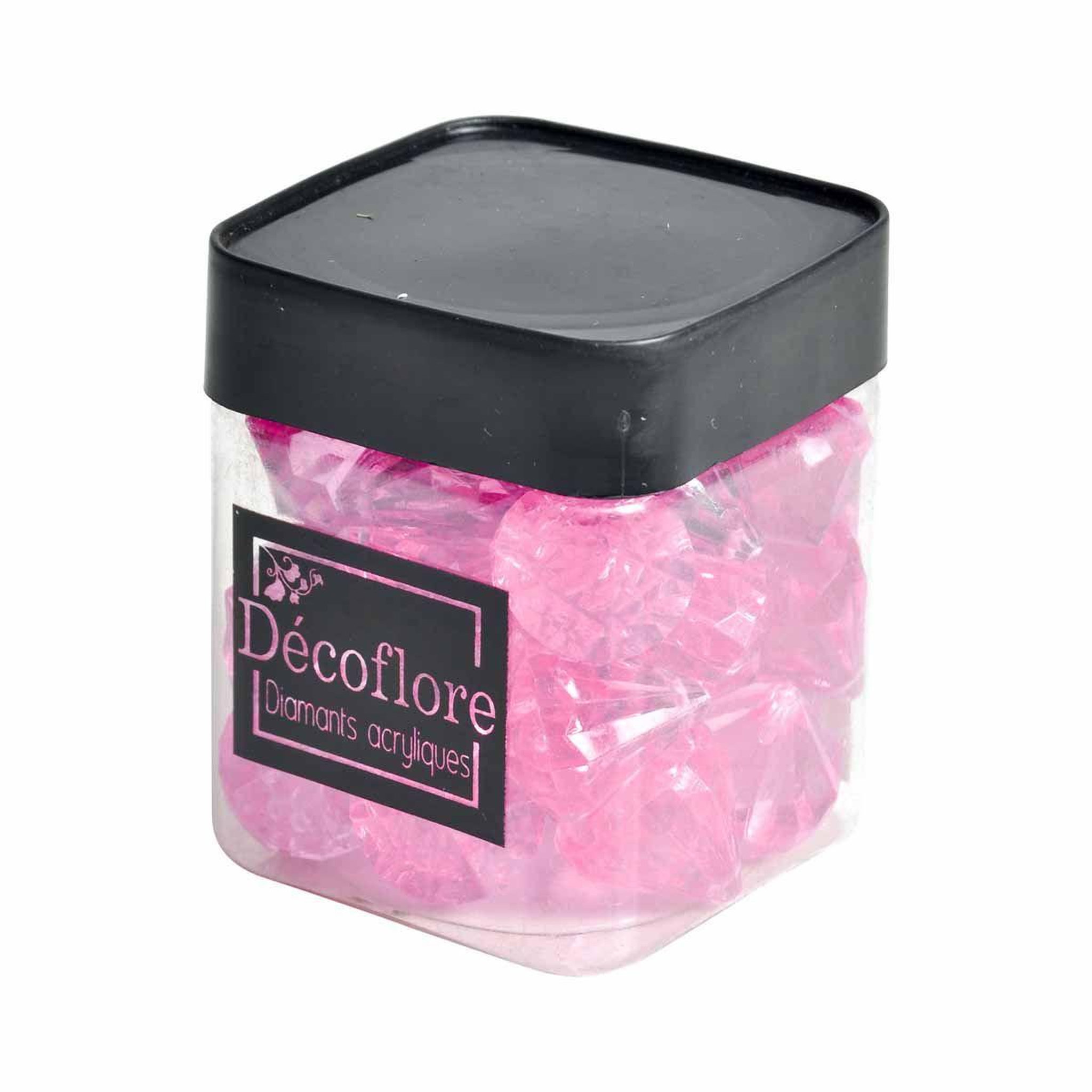 Voir la diapositive 2 : HOMEA Pierres déco  diamants  100gr rose