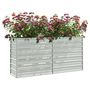 Voir la diapositive 3 : VIDAXL Lit sureleve de jardin 160x40x77 cm Acier galvanise Argente