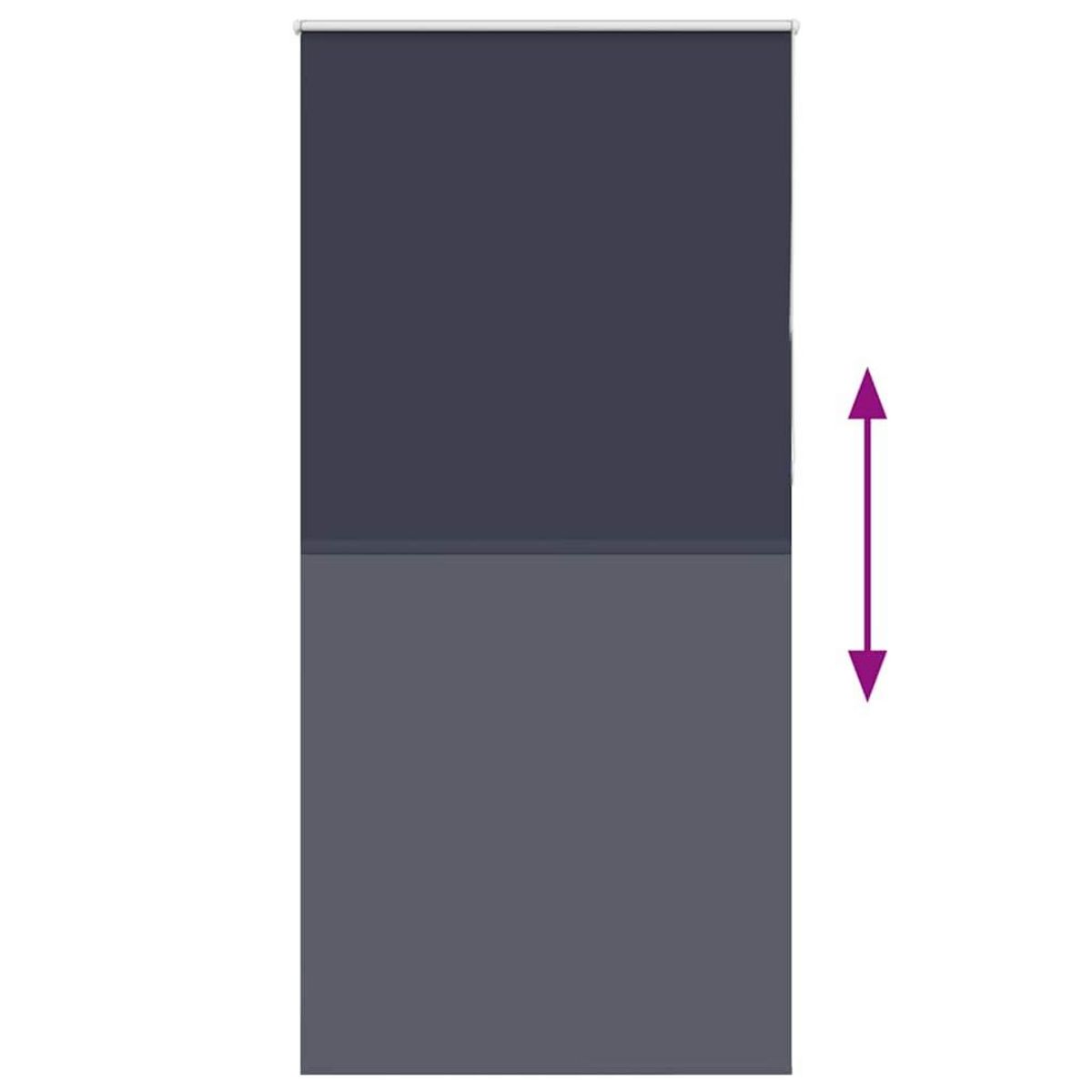 VIDAXL Store enrouleur occultant largeur du tissu 110,7 cm polyester