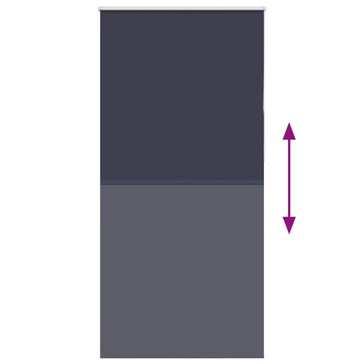 VIDAXL Store enrouleur occultant largeur du tissu 110,7 cm polyester