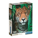 CLEMENTONI Puzzle Clementoni Compact 500 pièces Jaguar dans la Jungle