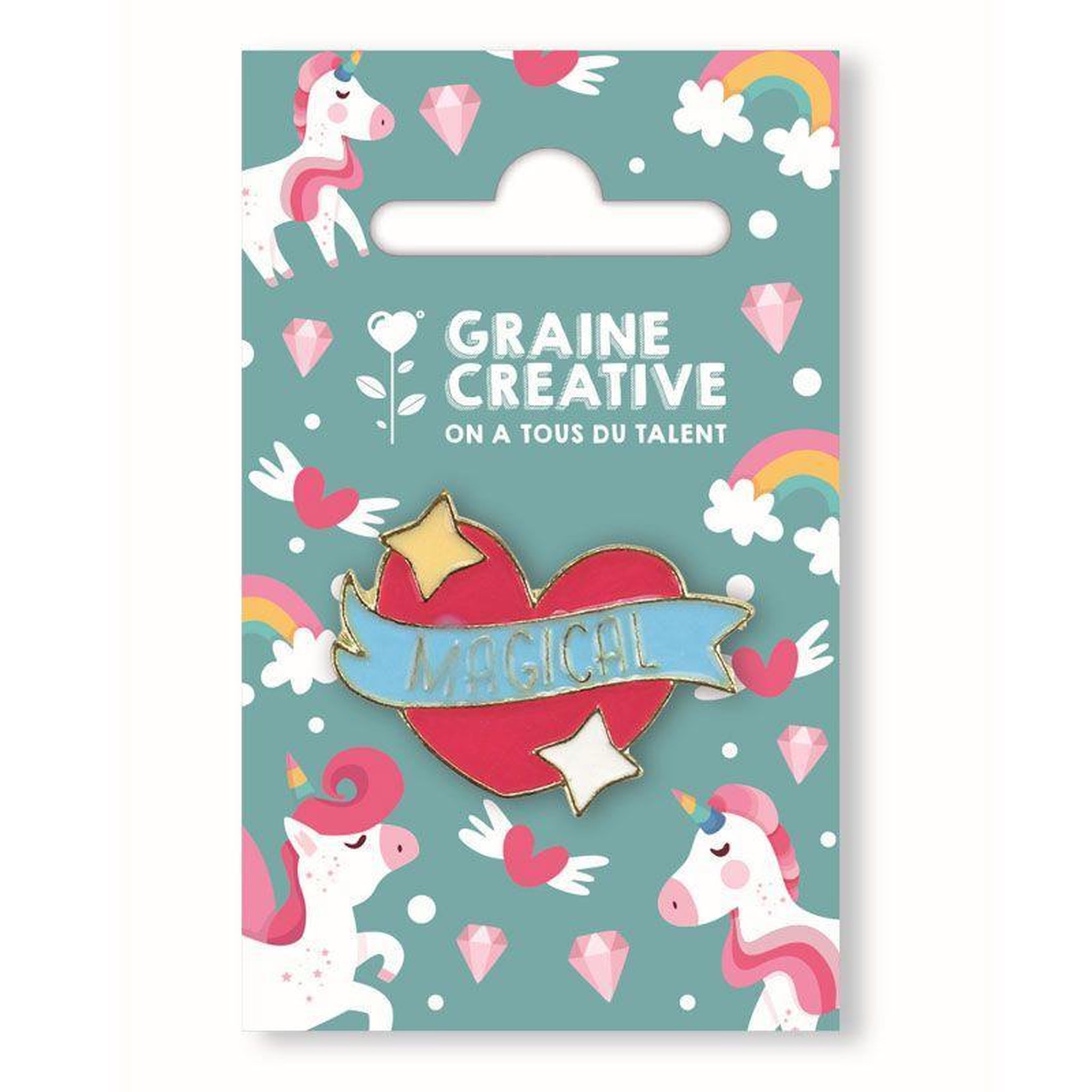 Graine créative Pin's - Coeur