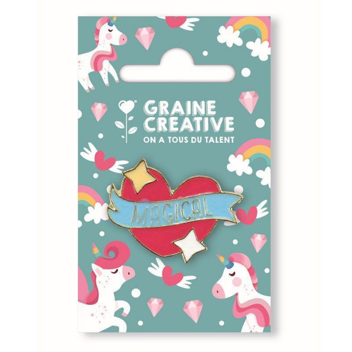 Graine créative Pin's - Coeur