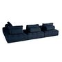 Voir la diapositive 5 : BEST MOBILIER Marisol - canapé panoramique modulable 7 places - velours texturé