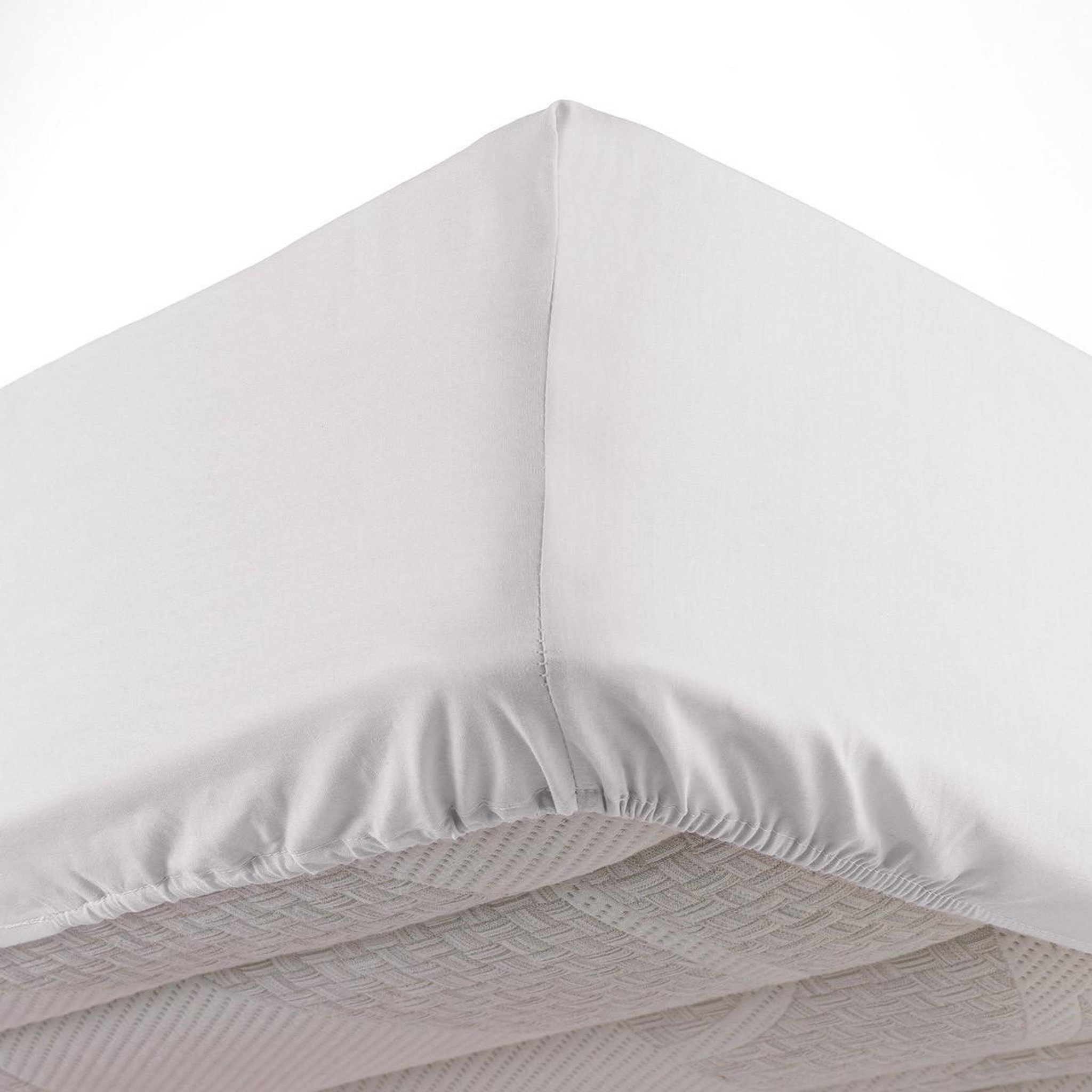 Voir la diapositive 1 : Douceur d'Intérieur Drap housse  lina  90x190cm blanc