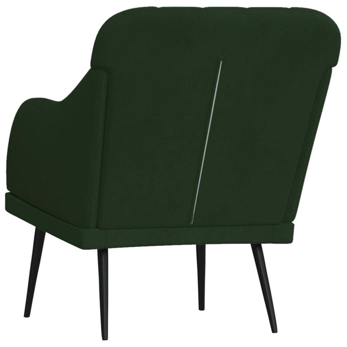 VIDAXL Fauteuil Vert fonce 63x76x80 cm Velours