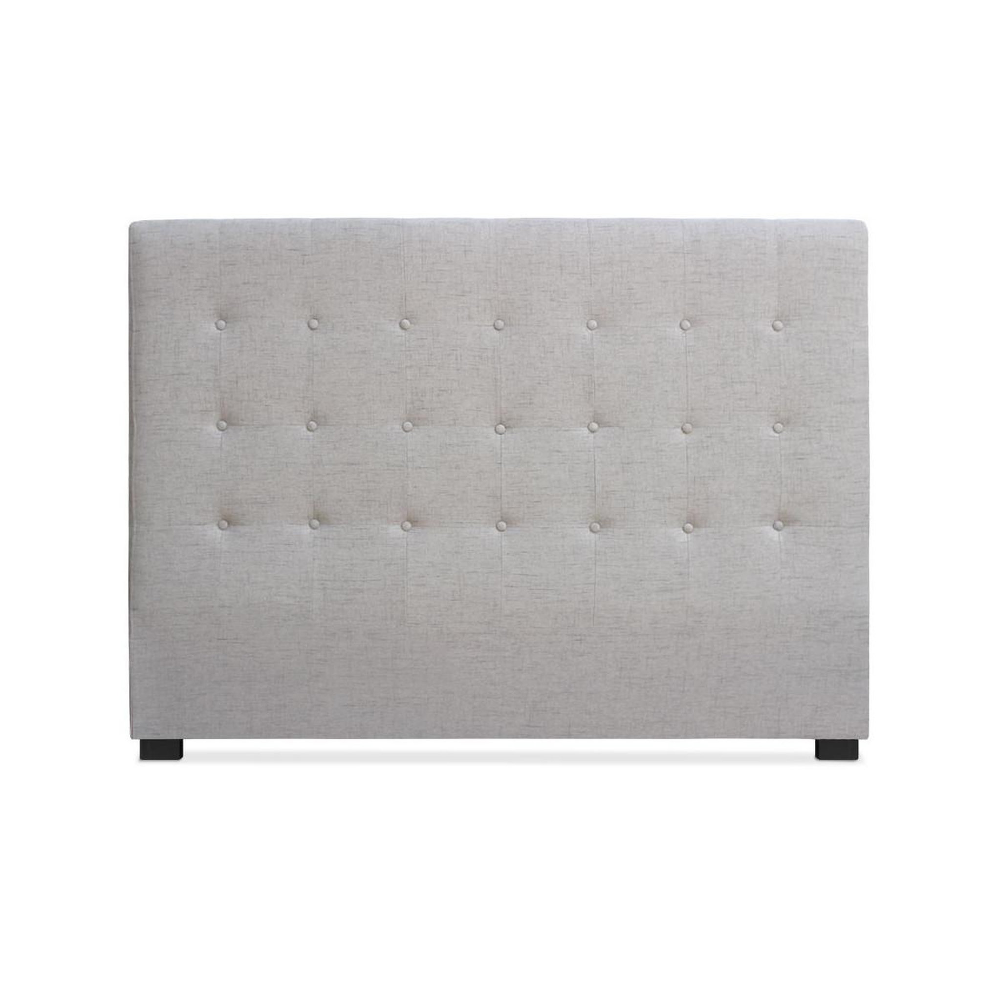 Voir la diapositive 1 : Paris Prix Tête de lit capitonnée en tissu  amor  160cm beige