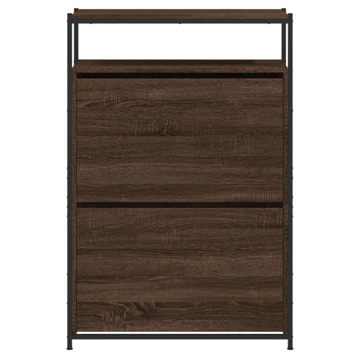 VIDAXL Meuble a chaussures chene marron 75x34x112 cm bois d'ingenierie