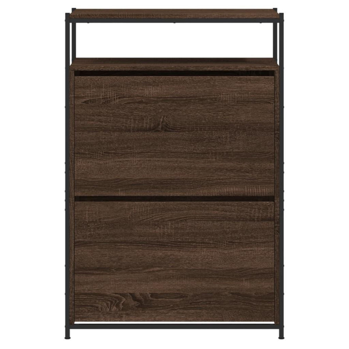 VIDAXL Meuble a chaussures chene marron 75x34x112 cm bois d'ingenierie