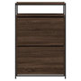 Voir la diapositive 5 : VIDAXL Meuble a chaussures chene marron 75x34x112 cm bois d'ingenierie