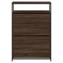 Voir la diapositive 5 : VIDAXL Meuble a chaussures chene marron 75x34x112 cm bois d'ingenierie
