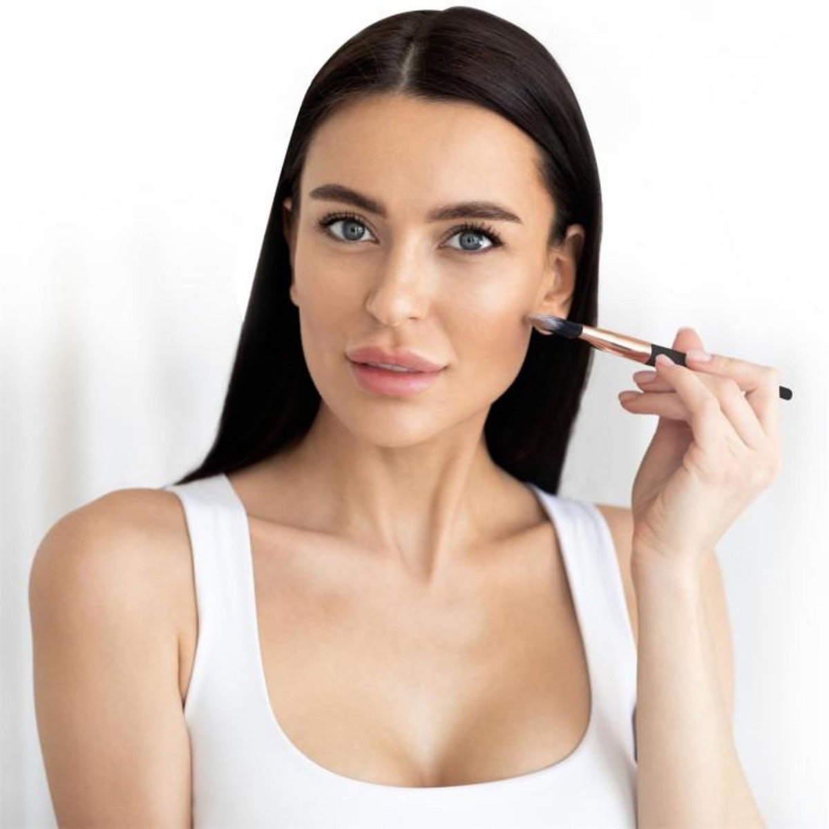 Paris Prix Trousse à Maquillage  15 Pinceaux  23cm Noir