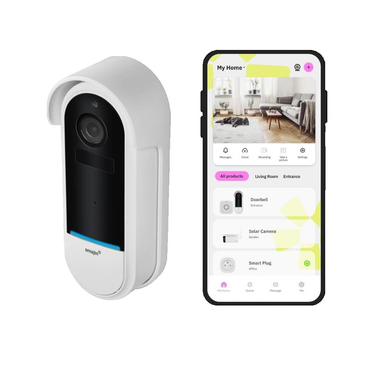 OMAJIN Sonnette vidéo Omajin OVD-01-EU 2K HD