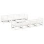 Voir la diapositive 2 : VIDAXL Salon de jardin 9 pcs blanc bois de pin massif