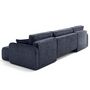 Voir la diapositive 6 : LISA DESIGN Apolline - canapé panoramique en u 7 places convertible avec coffres en tissu moucheté