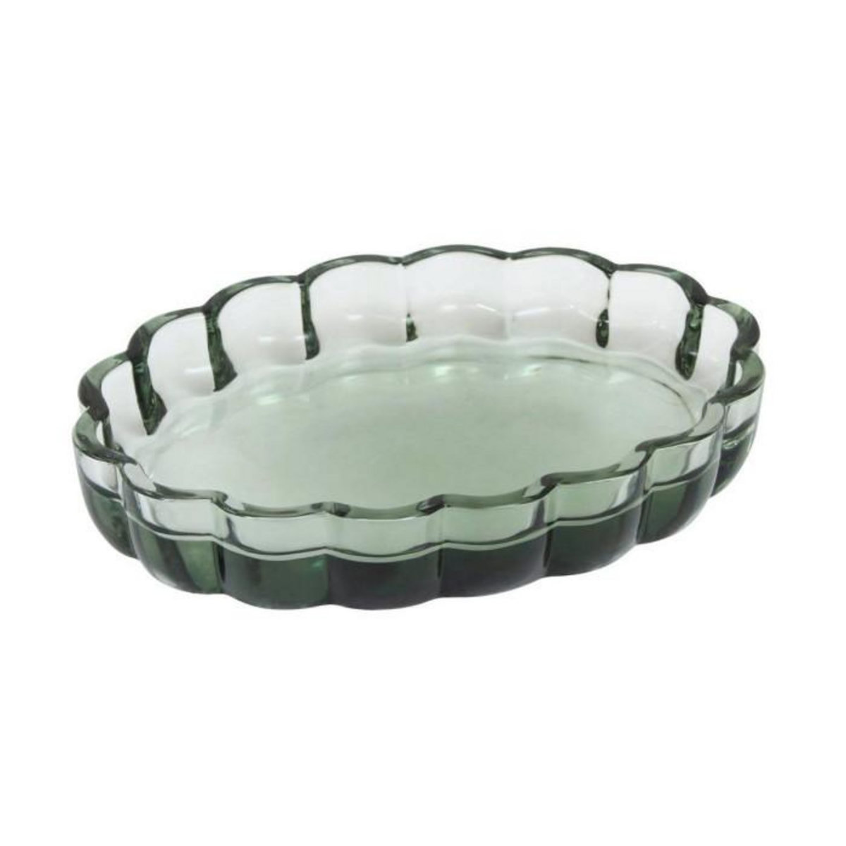 FIVE Porte-Savon en Verre  Floréa  13cm Vert
