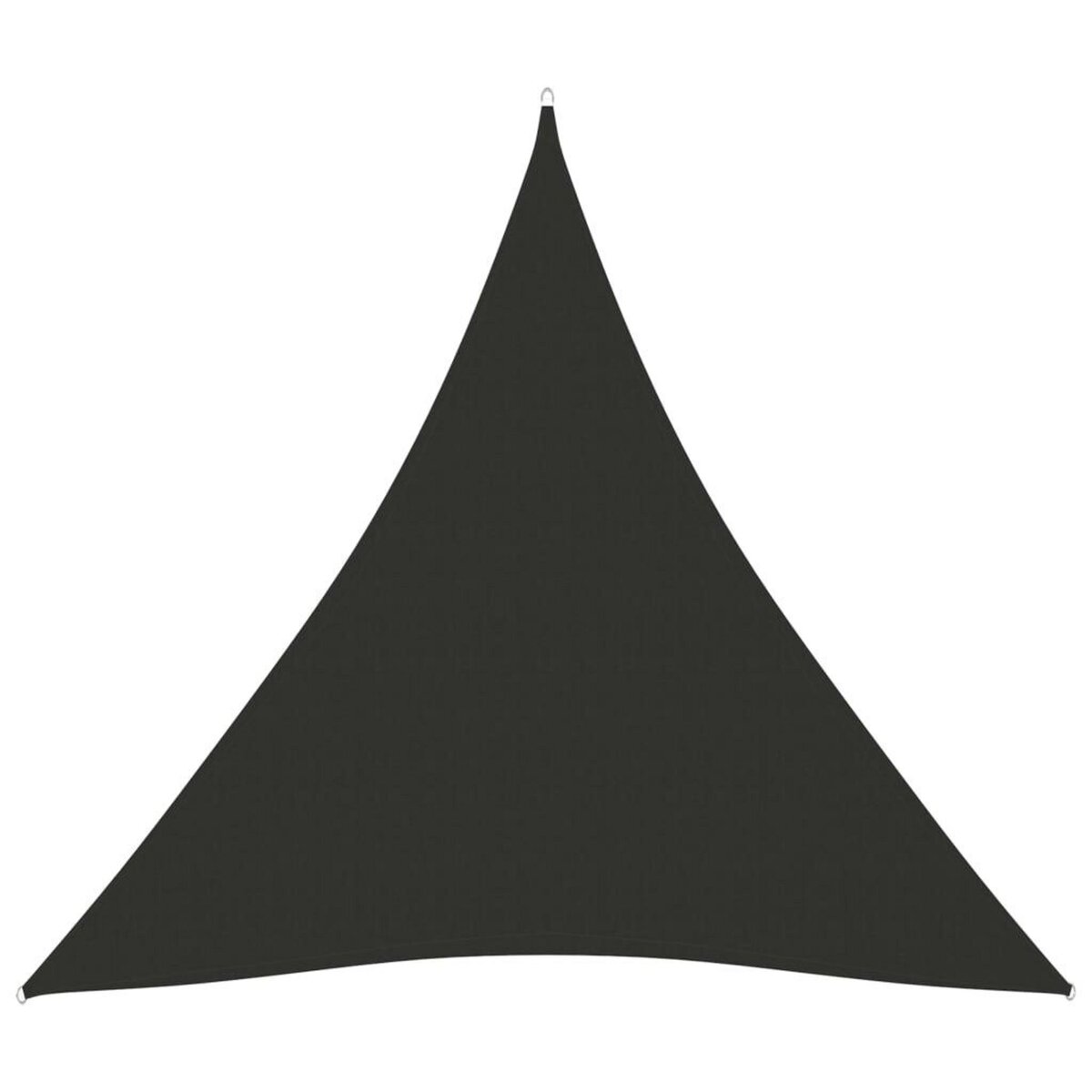 VIDAXL Voile de parasol Tissu Oxford triangulaire 3x3x3 m Anthracite