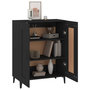 Voir la diapositive 4 : VIDAXL Buffet Noir 69,5x34x90 cm Bois d'ingenierie