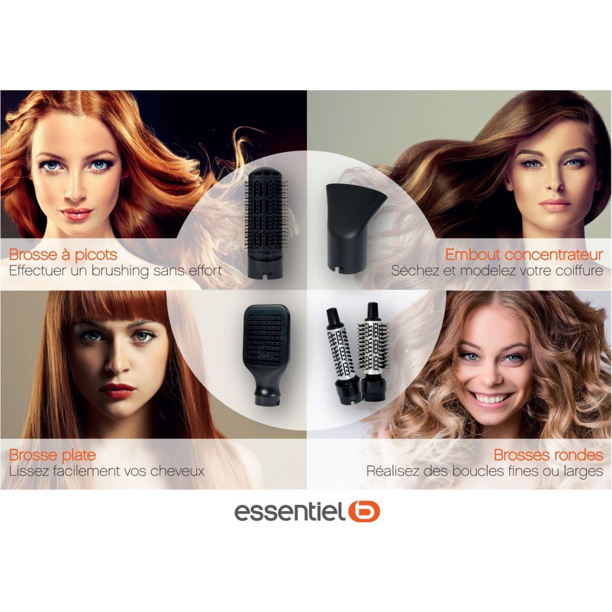Voir la diapositive 4 : ESSENTIEL B Brosse soufflante ebrs 6 divine
