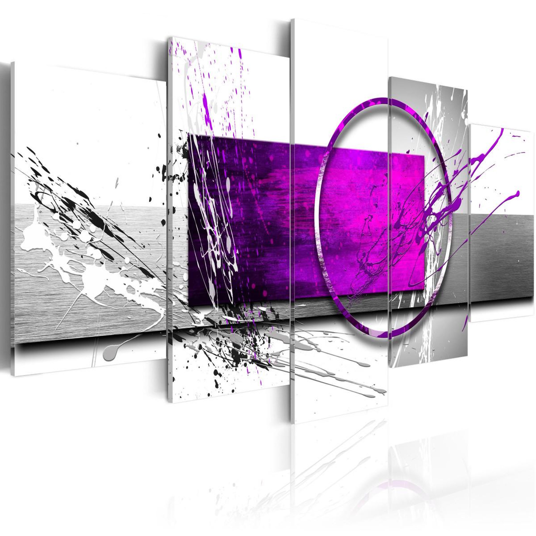 Paris Prix Tableau imprimé  purple expression. Coloris disponibles : Multicolore