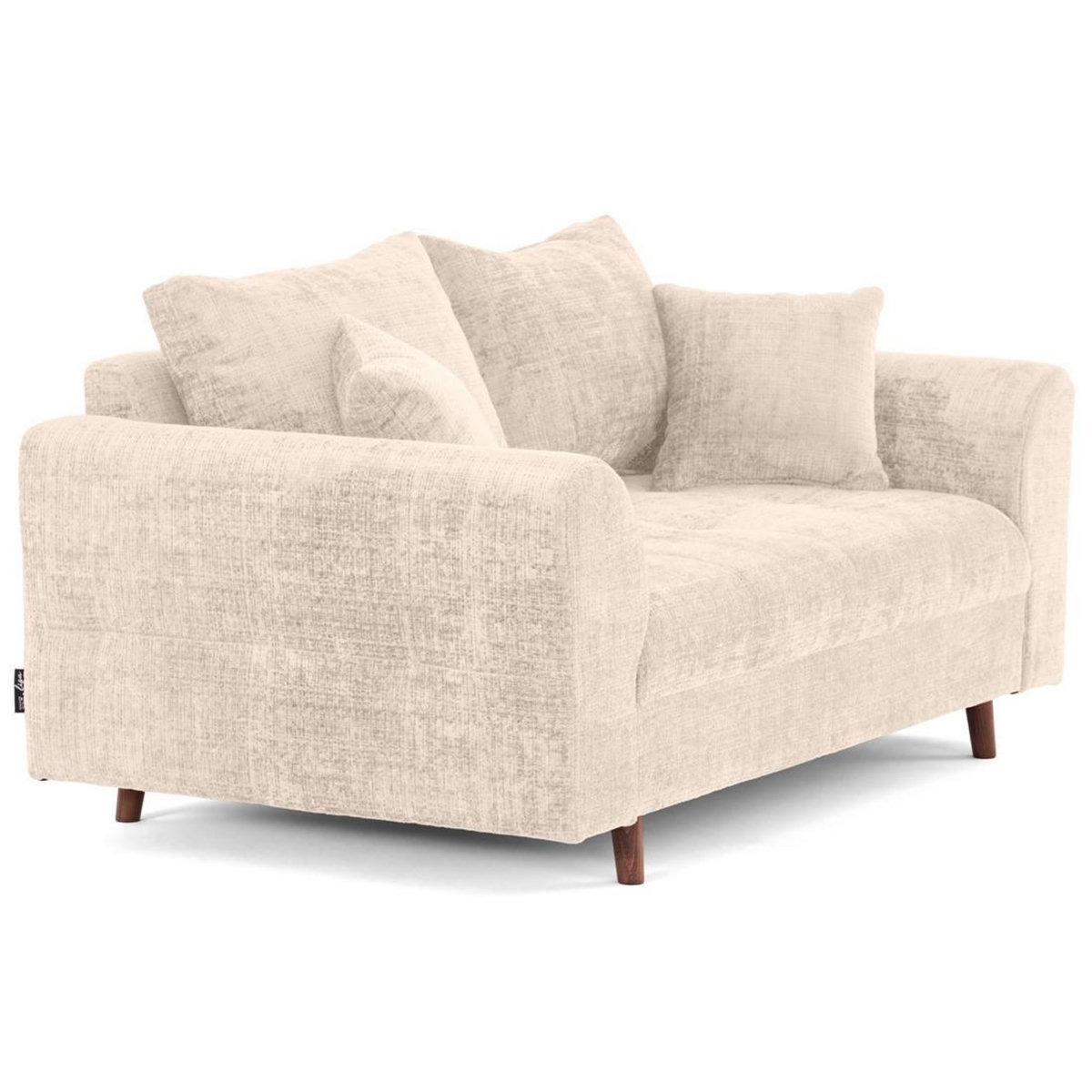 LISA DESIGN Rune - canapé droit 2 places en velours texturé