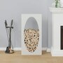 Voir la diapositive 3 : VIDAXL Portant de bois chauffage blanc 50x23x100 cm