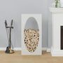 Voir la diapositive 3 : VIDAXL Portant de bois chauffage blanc 50x23x100 cm