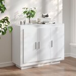 VIDAXL Buffet blanc 92x35x75 cm bois d'ingenierie