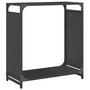Voir la diapositive 2 : VIDAXL Portant de bois chauffage noir 60x28x65 cm