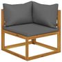 Voir la diapositive 4 : VIDAXL Salon de jardin 7 pcs avec coussin Bois d'acacia solide