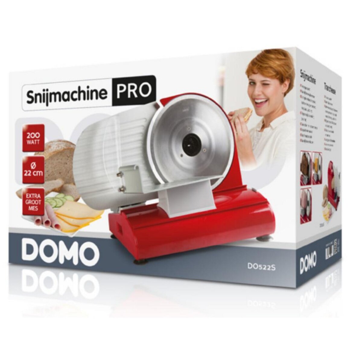 Domo Trancheuse électrique 200w 22cm - do522s